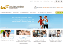 Tablet Screenshot of leadingedgephysicaltherapy.com.au